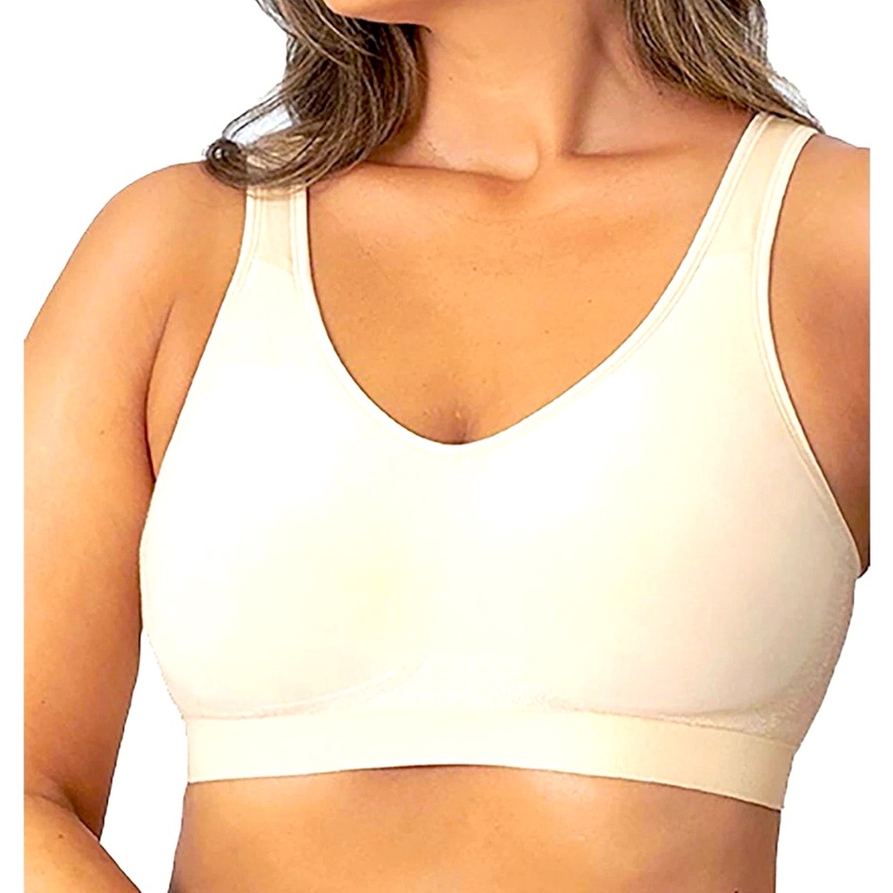 Truekind shaper bra 4XL wireless beige NWT support straps